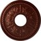 Ekena Millwork Tirana Ceiling Medallion (Canopies up to 4 3/4"), 13 7/8"OD x 3 3/4"ID x 1 1/4"P, Antique Copper CM13TIACS - alternate 1